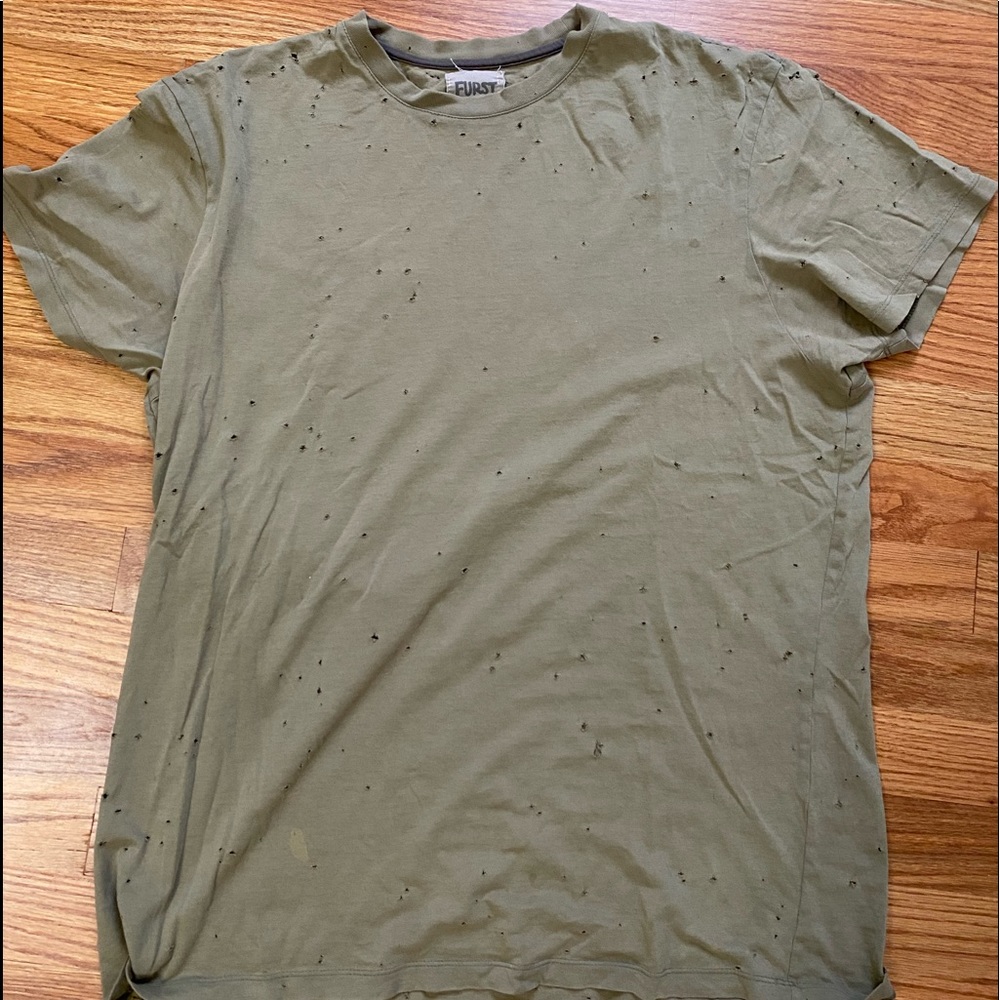 Green ripped t shirt (barely worn)